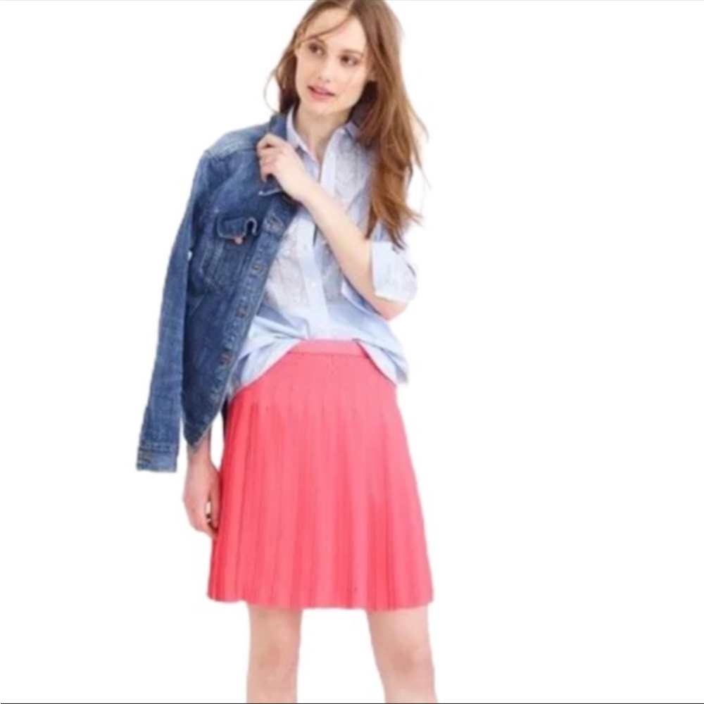 ⚓️ J.Crew Coral Pleated Skirt C5625